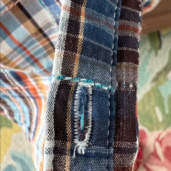 Alfred Dunner Colorful  Button Down Shirt with Embroidered Stitching - Picture 11 of 11